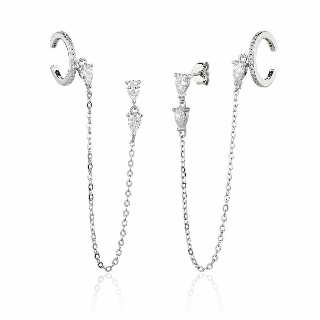 Signature Crystal Hoops