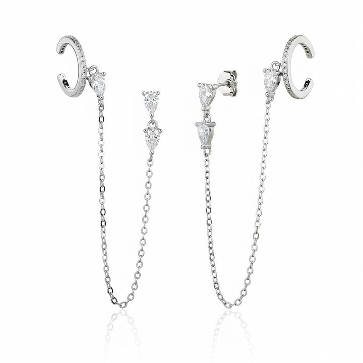 Signature Crystal Hoops