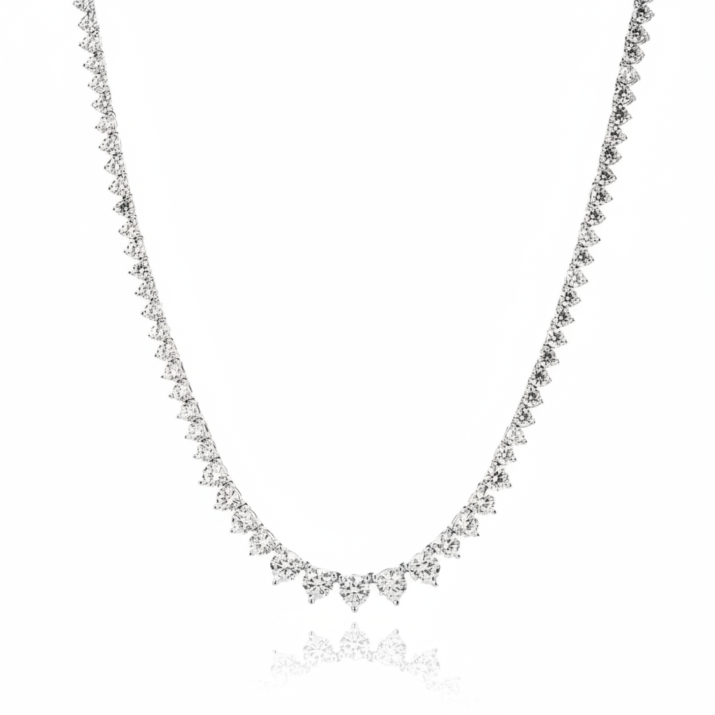 שרשרת טניס מדורגת ציפוי 3*4*5 MM