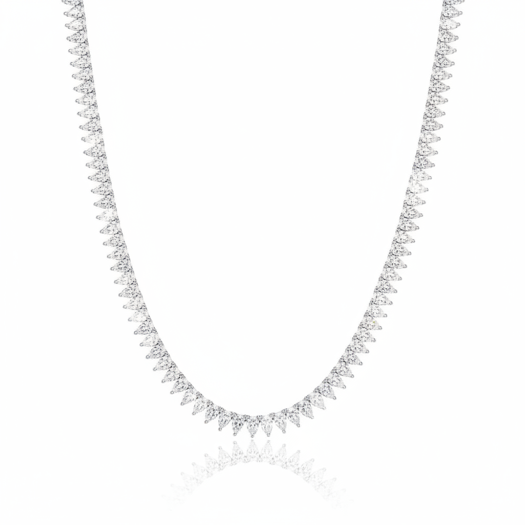 שרשרת טניס ציפוי 3X5MM-40CM