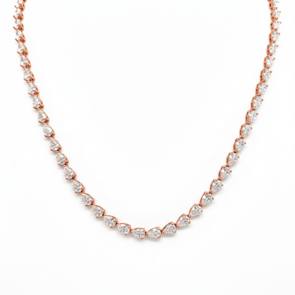 שרשרת טניס ציפוי 3X5MM-40CM